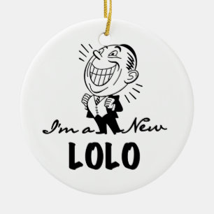 Lachende nieuwe Lolo T-shirts en geschenken Keramisch Ornament