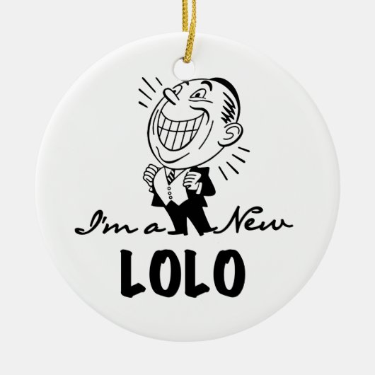 Lachende nieuwe Lolo T-shirts en geschenken Keramisch Ornament (Voorkant)
