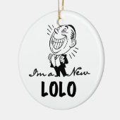 Lachende nieuwe Lolo T-shirts en geschenken Keramisch Ornament (Links)
