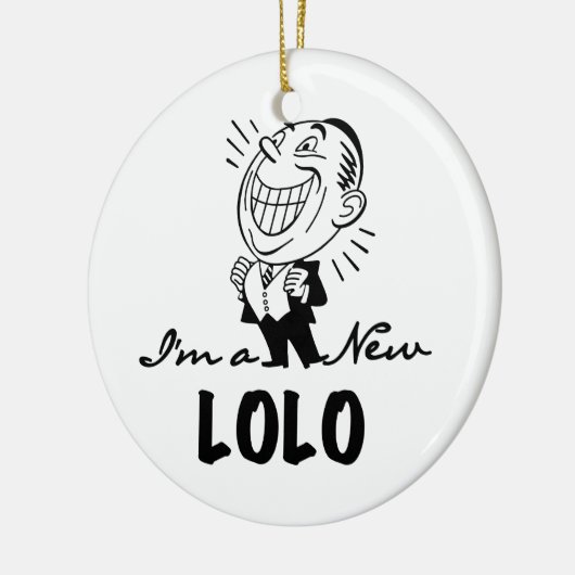 Lachende nieuwe Lolo T-shirts en geschenken Keramisch Ornament (Links)