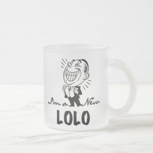Lachende nieuwe Lolo T-shirts en geschenken Matglas Koffiemok