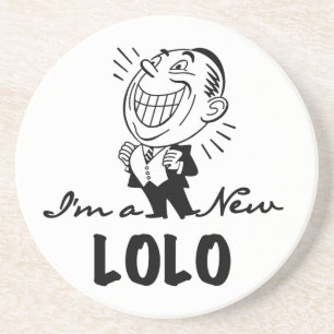 Lachende nieuwe Lolo T-shirts en geschenken Zandsteen Onderzetter