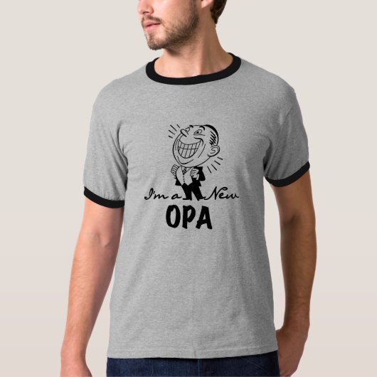 Lachende nieuwe Opa T-shirts en geschenken (Voorkant)