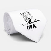 Lachende nieuwe Opa T-shirts en geschenken Stropdas (Opgerold)