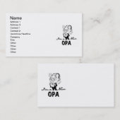 Lachende nieuwe Opa T-shirts en geschenken Visitekaartje (Voorkant / Achterkant)