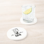 Lachende nieuwe Opa T-shirts en geschenken Zandsteen Onderzetter (Zijkant)