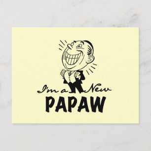 Lachende nieuwe Papaw Tshirts en geschenken Briefkaart