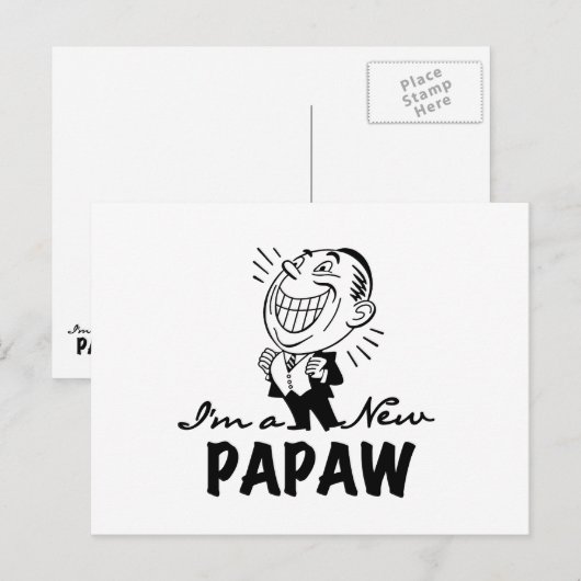 Lachende nieuwe Papaw Tshirts en geschenken Briefkaart (Voorkant / Achterkant)