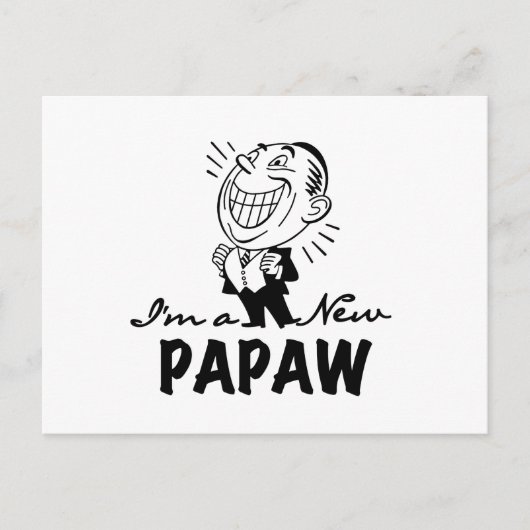 Lachende nieuwe Papaw Tshirts en geschenken Briefkaart (Voorkant)