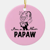 Lachende nieuwe Papaw Tshirts en geschenken Keramisch Ornament (Voorkant)