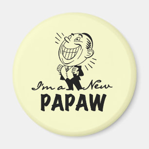 Lachende nieuwe Papaw Tshirts en geschenken Magneet