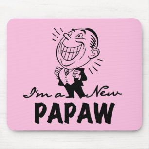 Lachende nieuwe Papaw Tshirts en geschenken Muismat