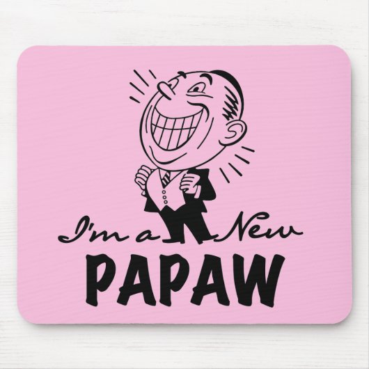 Lachende nieuwe Papaw Tshirts en geschenken Muismat (Voorkant)