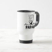 Lachende nieuwe Papaw Tshirts en geschenken Reisbeker (Voorkant rechts)