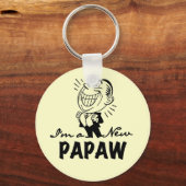 Lachende nieuwe Papaw Tshirts en geschenken Sleutelhanger (Voorkant)