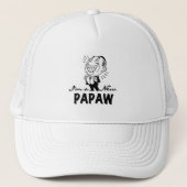 Lachende nieuwe Papaw Tshirts en geschenken Trucker Pet (Voorkant)