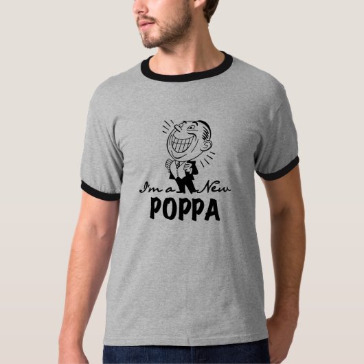Lachende nieuwe Poppa T-shirts en geschenken (Voorkant)