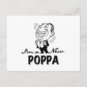 Lachende nieuwe Poppa T-shirts en geschenken Briefkaart (Voorkant)