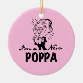 Lachende nieuwe Poppa T-shirts en geschenken Keramisch Ornament (Voorkant)