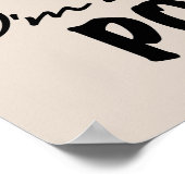 Lachende nieuwe Poppa T-shirts en geschenken Poster (Hoek)