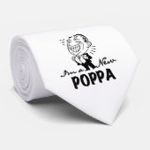 Lachende nieuwe Poppa T-shirts en geschenken Stropdas (Opgerold)