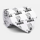 Lachende nieuwe Poppa T-shirts en geschenken Stropdas (Opgerold)