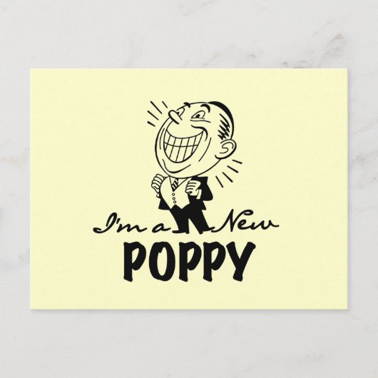 Lachende nieuwe Poppy T-shirts en geschenken Briefkaart (Voorkant)
