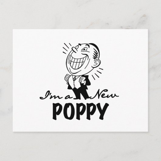 Lachende nieuwe Poppy T-shirts en geschenken Briefkaart (Voorkant)