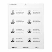 Lachende nieuwe Poppy T-shirts en geschenken Etiket (Full Sheet)