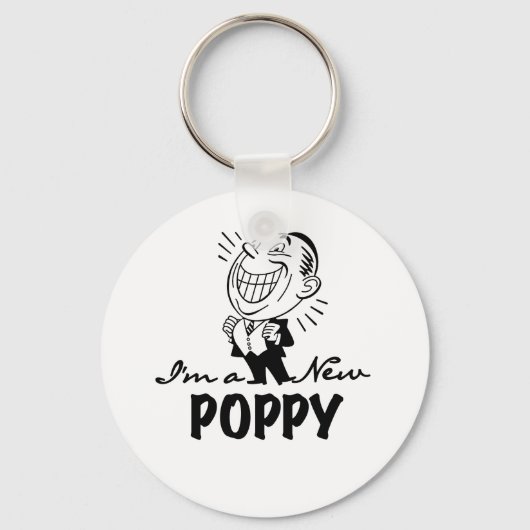 Lachende nieuwe Poppy T-shirts en geschenken Sleutelhanger (Voorkant)