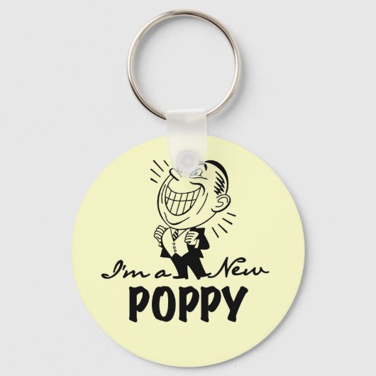 Lachende nieuwe Poppy T-shirts en geschenken Sleutelhanger (Voorkant)