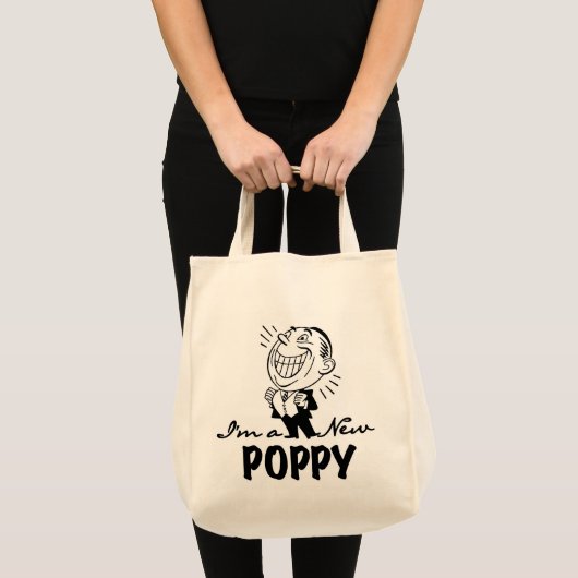 Lachende nieuwe Poppy T-shirts en geschenken Tote Bag (Voorkant (product))