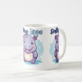 Lachende nijlpaard koffiemok (Voorkant rechts)