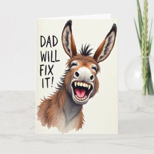 Lachende Paard Vaderdag Kaart