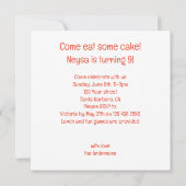 Lachende paarden vieren verjaardag, paard kaart (Achterkant)