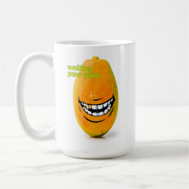 Lachende Pawpaw met 'n Goue Tand Koffiemok