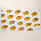 Lachende Pawpaw met 'n Goue Tand Strandlaken (Voorkant)