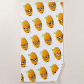 Lachende Pawpaw met 'n Goue Tand Strandlaken (Voorkant)