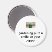 Lachende peper magneet (Voorkant / Achterkant)