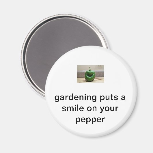 Lachende peper magneet (Voorkant / Achterkant)