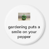 Lachende peper magneet (Voorkant)