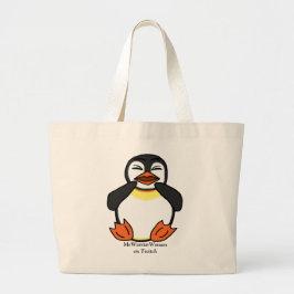Lachende Pinguïn, MeWarriorVrouw op Twitch Grote Tote Bag