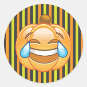 Lachende Pompoen Emoji Sticker (Voorkant)