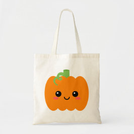 Lachende Pompoen Gezicht Graphic Canvas tas, Herfs Tote Bag