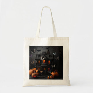 Lachende Pompoen Halloween Boodschappentas Tote Bag