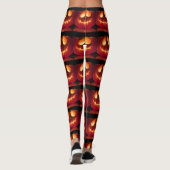 Lachende pompoen Halloween Seizoen Leggings (Achterkant)