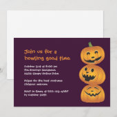 Lachende pompoenen leuke Halloween uitnodiging (Voorkant / Achterkant)