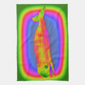 lachende psychedelische walvis handdoek (Verticaal)