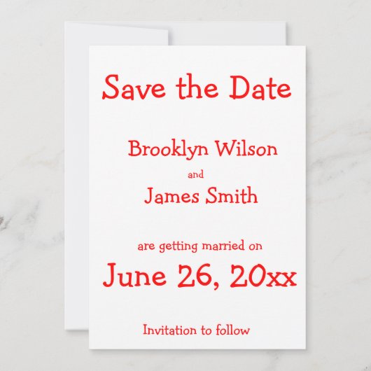 Lachende Save The Date Kaarten op Maat (Achterkant)