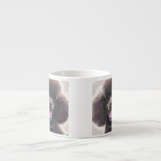 Lachende schattige koffie mok in bone china (Voorkant)